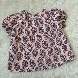 Crewcuts Mauve & Magenta Floral Kids Blouse